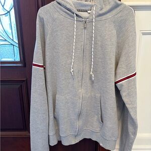 Sovereign Code Light Gray Zip Hoodie - Size XL